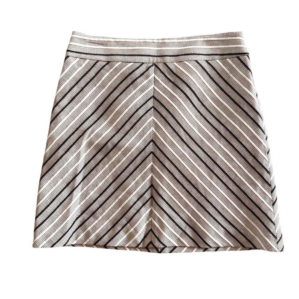 Ann Taylor Loft Skirt Womens 8 NEW A Line Woven Preppy Academia Tweed Retro 70s‎